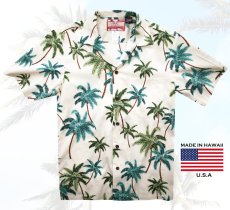 画像2: RJC ロバート・J・クランシー アロハシャツ ハワイアンシャツ パームツリー 椰子の木（アイボリー）/RJC ROBERT J. CLANCEY  Aloha Shirt Palm Tree(Ivory) (2)