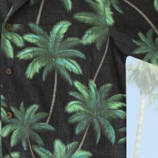 画像3: RJC ロバート・J・クランシー アロハシャツ パームツリー（ブラック・グリーン）S/RJC ROBERT J. CLANCEY Aloha Shirt Palm Tree(Black) (3)