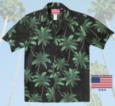 画像2: RJC ロバート・J・クランシー アロハシャツ パームツリー（ブラック・グリーン）S/RJC ROBERT J. CLANCEY Aloha Shirt Palm Tree(Black) (2)