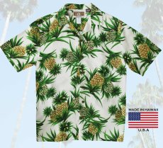 画像2: RJC ロバート・J・クランシー カラヘオ レーヨン アロハシャツ パイナップル（アイボリー）/RJC ROBERT J. CLANCEY KALAHEO Aloha Shirt(Ivory) (2)