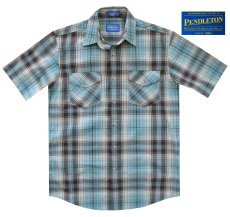 画像3: ペンドルトン 半袖 シャツ（ターコイズ ブルー・ブラック）S/Pendleton Short Sleeve Shirt(Turquoise/Black) (3)