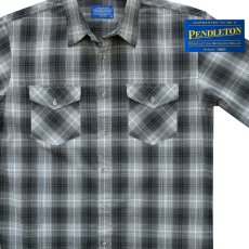 画像1: ペンドルトン 半袖 シャツ（ブラック・グレー）/Pendleton Short Sleeve Shirt(Black/Gray) (1)