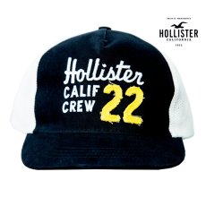 画像1: ホリスター 刺繍 キャップ（ネイビー・ホワイト）/Hollister 22 Hollister CALIF CREW Cap(Navy/White) (1)