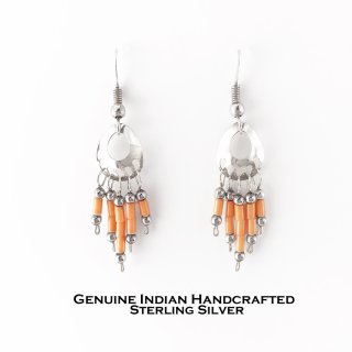 ベア パウ 熊の手 インディアンジュエリー アメリカ 先住民族 ナバホ族 スターリングシルバー オパール ピアス/Navajo Sterling  Silver&Opal Bear Paw Earrings ピアス・イヤリング・バレッタ・ヘアーゴム・カチューシャ