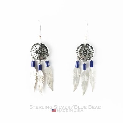 画像1: アメリカン ジュエリー 925シルバー マンデラ ピアス/Sterling Silver Mandela Earrings