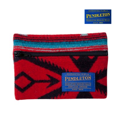 画像1: ペンドルトン スモール キーパー ポーチ 小物入れ（レッド・ターコイズ）/Pendleton Small Keeper(Red/Turquoise)