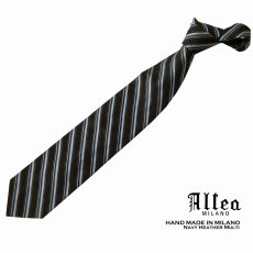 画像2: ITALY. MILANO アルテア製 高級 ネクタイ（ネイビーヘザーマルチ）/Altea Necktie Navy Heather Multi (2)