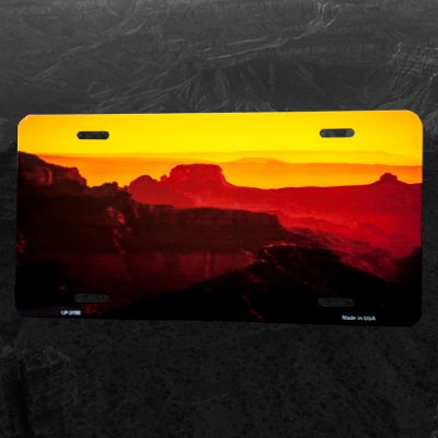 画像1: グランドキャニオン アリゾナ ライセンスプレート ナンバープレート/Grand Canyon Arizona Metal License Plate