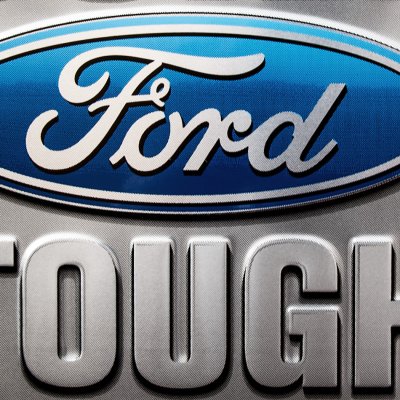 画像2: フォード モーターカンパニー ビルト フォード タフ スクエア エンボス ティンサイン メタルサイン 看板/Ford Motor Company Sqiare BUILT Ford TOUGH Embossed Metal Sign 