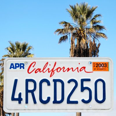 画像1: アメリカ カリフォルニア州 ナンバープレート・カーライセンスプレート/California License Plate