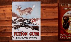 画像2: フルトン ガンズ ハンティング銃 鹿 ディア ティンサイン メタルサイン 看板/FULTON GUNS HUNTER ARMS COMPANY FULTON NEW YORK Metal Sign  (2)