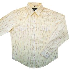 画像1: フローラル ウエスタンシャツ エクリュ・ピンク・ピーチ S（レディース・長袖）/White Horse Snap Front Western Shirt (Women's) (1)