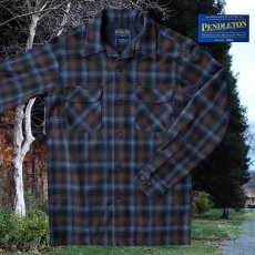 画像1: ペンドルトン ウールシャツ ボードシャツ ブルー・アクア シャドウ プラッドXS/Pendleton Board Shirt(Blue/Aqua Shadow Plaid) (1)