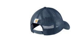 画像2: カーハート 刺繍ロゴ コットンフロント メッシュバック キャップ ダークブルー/Carhartt Logo Cap (Dark Blue) (2)