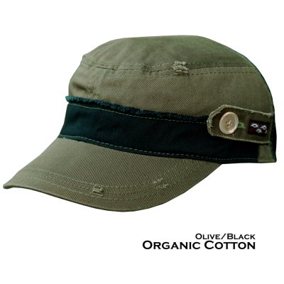 画像1: オーガニック コットン キャップ （オリーブ）/Orgnic Cotton Cap (Olive)