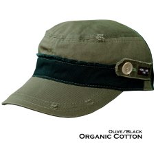 画像1: オーガニック コットン キャップ （オリーブ）/Orgnic Cotton Cap (Olive) (1)