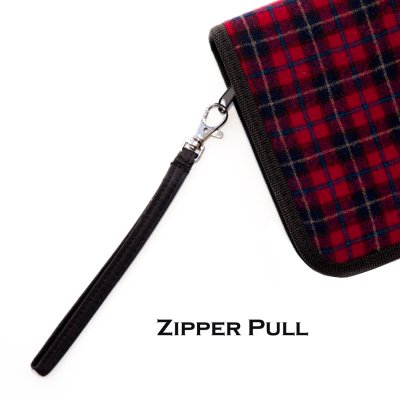 画像1: ジッパープル ファスナー ストラップ（ブラック）/Zipper Pull(Black)