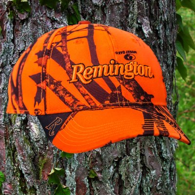 画像1: レミントン モッシーオーク カモ キャップ ブレイズオレンジ・ブラック/Remington Logo Cap Blaze Orange/Black