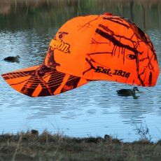 画像2: レミントン モッシーオーク カモ キャップ ブレイズオレンジ・ブラック/Remington Logo Cap Blaze Orange/Black (2)