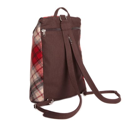 画像2: ペンドルトン バッグ バックパック（レッド・タンプラッド）/Pendleton Backpack(Red/Tan Plaid)