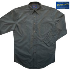 画像1: ペンドルトン 長袖 シャツ グレー無地 S/Pendleton Long Sleeve Shirt Grey (1)