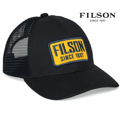 画像1: フィルソン メッシュ ロガー キャップ ネイビー プレートパッチ/Filson Mesh Logger Cap Navy Plate Patch