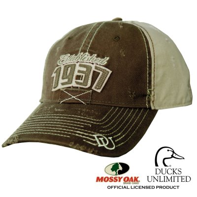 画像1: ダックス アンリミテッド ロゴ キャップ ブラウン・タン・モッシーオーク ブランド カモ/Ducks Unlimited Logo Cap Brown/Tan/MOSSY OAK Brand Camo