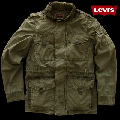 画像1: リーバイス ウオッシュド フィールド ジャケット（オリーブ/カーキ）/Levi's Washed Field Jacket Olive/Khaki