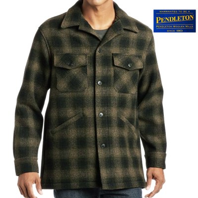 画像2: ペンドルトン ウール カントリーコート（グリーンxブラック）S/Pendleton Wool Coat(Green/Black)