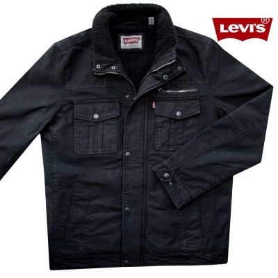 画像1: リーバイス 2ポケット クラシック トラッカー ジャケット（ブラック）S（身幅約56cm）/Levi's Two-Pocket Classic Trucker Jacket(Black)