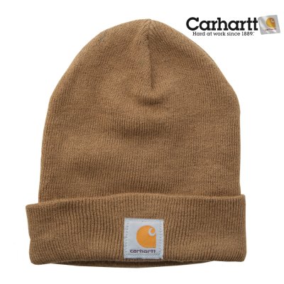 画像1: カーハート ウォッチ キャップ ワッチ キャップ ライトブラウン/Carhartt Acrylic Watch Cap(Light Brown)