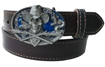 画像2: シスキュー ベルト バックル スカル カウボーイ ガン ラトルスネーク /Siskiyou Belt Buckle Skull Cowboy Guns Rattle Snake