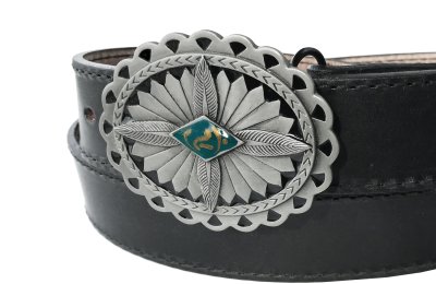 画像2: シスキュー サウスウエスト ベルト バックル グレー・ブラック /Siskiyou Belt Buckle Grey Black