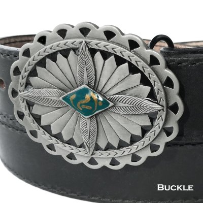 画像1: シスキュー サウスウエスト ベルト バックル グレー・ブラック /Siskiyou Belt Buckle Grey Black