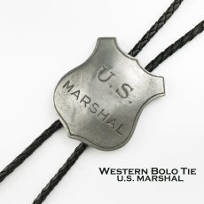 画像1: ボロタイ U.S.マーシャル オールドウエスト/Bolo Tie U.S MARSHAL (1)