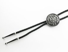 画像2: スターリングシルバー ビクター37mm ボロタイ/Sterling Silver Victor 37mm Bolo Tie (2)