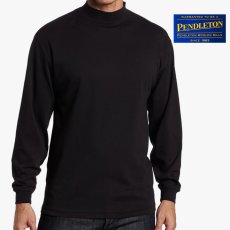 画像1: ペンドルトン ティンバーライン モックネック Tシャツ ブラック（長袖）S/Pendleton Timberline Mock-Neck Black (1)