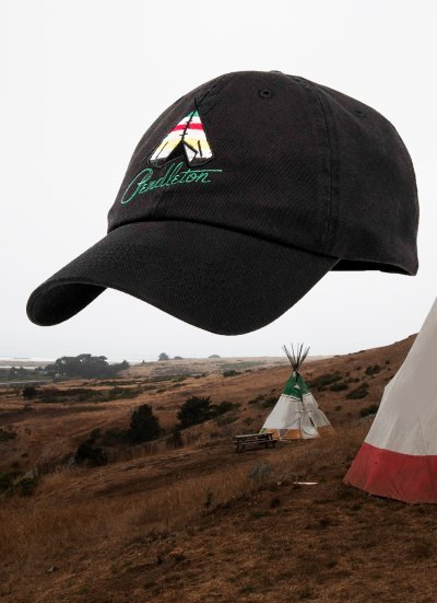 画像1: ペンドルトン ティーピー ナショナルパーク 刺繍 キャップ（ブラック・グレイシャー）/Pendleton Tepee National Park Cap(Black Glacier)