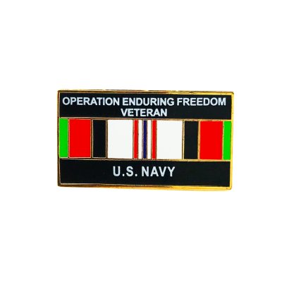 画像1: ピンバッジ ピンズ U.S.ネイビー ベテラン/Pin Afghanistan Veteran US Navy