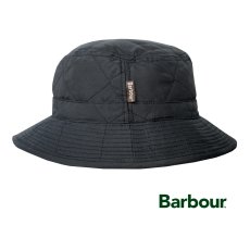 画像1: バブァー キルト スポーツハット バケットハット ブラック M/Barbour Quilted Sports Hat Black (1)