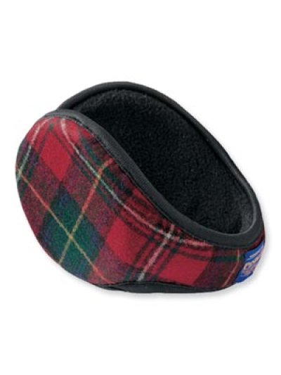 画像1: ペンドルトン イヤーウォーマー・100%ヴァージン ウール イアースナグ（レッドタータン）/Pendlton Ear Snugs(Red Tartan)