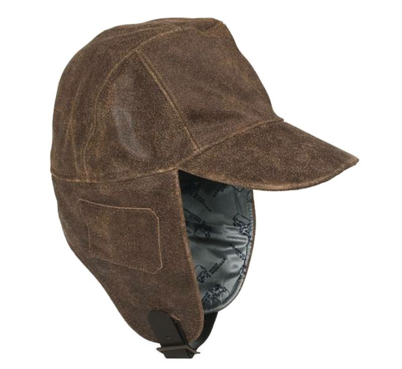 mad bomber hat leather