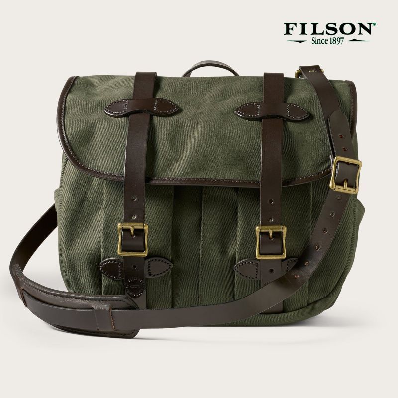 アメリカ製米国自社工場生産フィルソン ミディアム フィールドバッグ  オッターグリーン