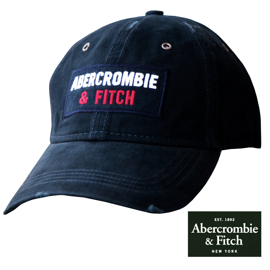 アバクロンビー＆フィッチ ロゴ キャップ（ネイビー）/Abercrombie&Fitch Cap(Navy)