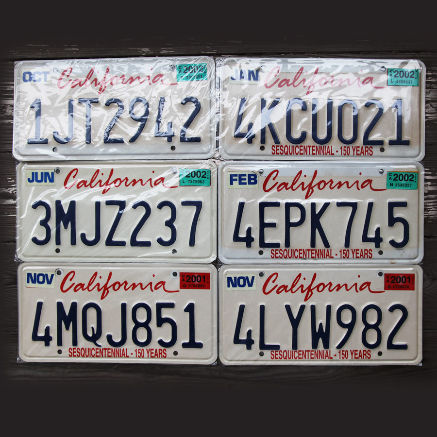 カリフォルニア California ナンバープレート アメリカ ライセンスプレート California License Plates ウォールデコ