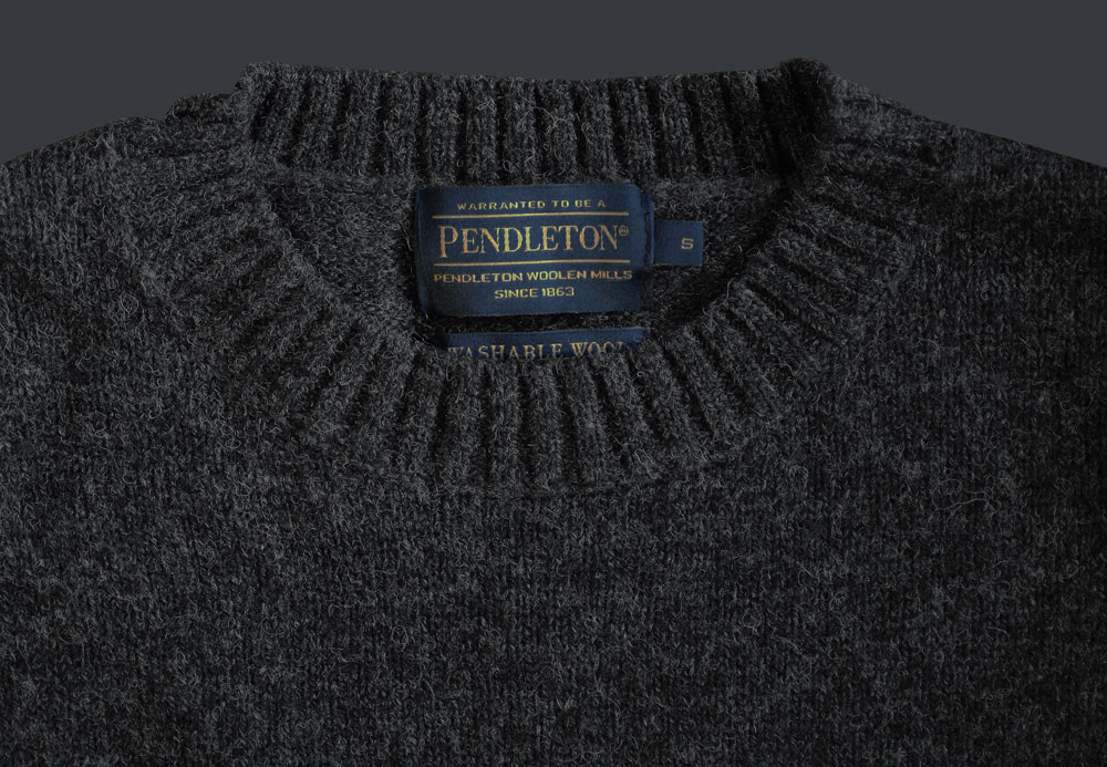 Pendleton Washable Wool Sweater柄デザイン無地
