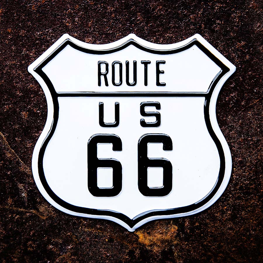 マグネット ルート66 メタル ROUTE US 66 ピンバッジ・ワッペン・ステッカー・マグネット