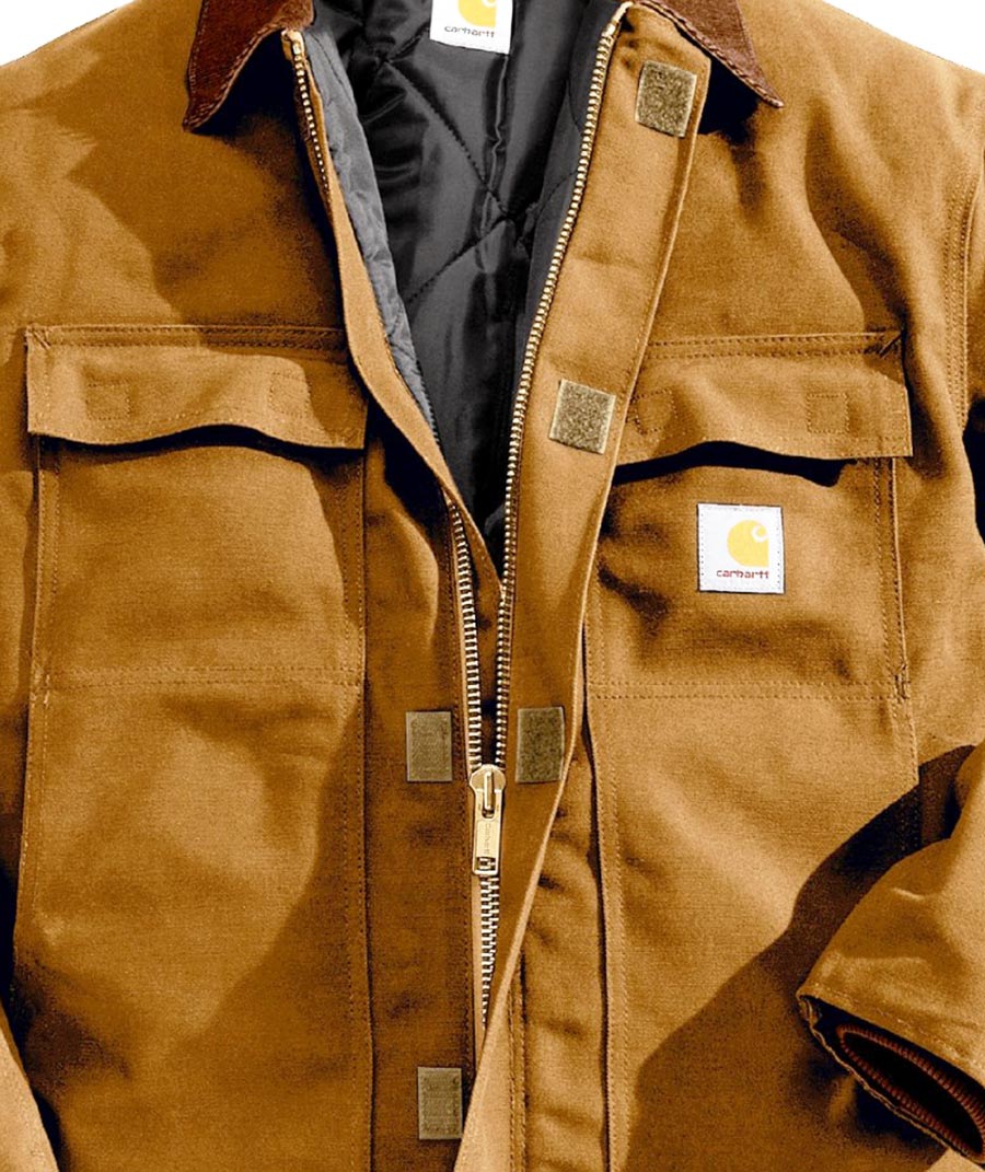カーハート ダック トラディショナル コート アークティック キルト ラインド（カーハートブラウン）38/Carhartt Duck  Traditional Coat Arctic Quilt Lined(Brown)