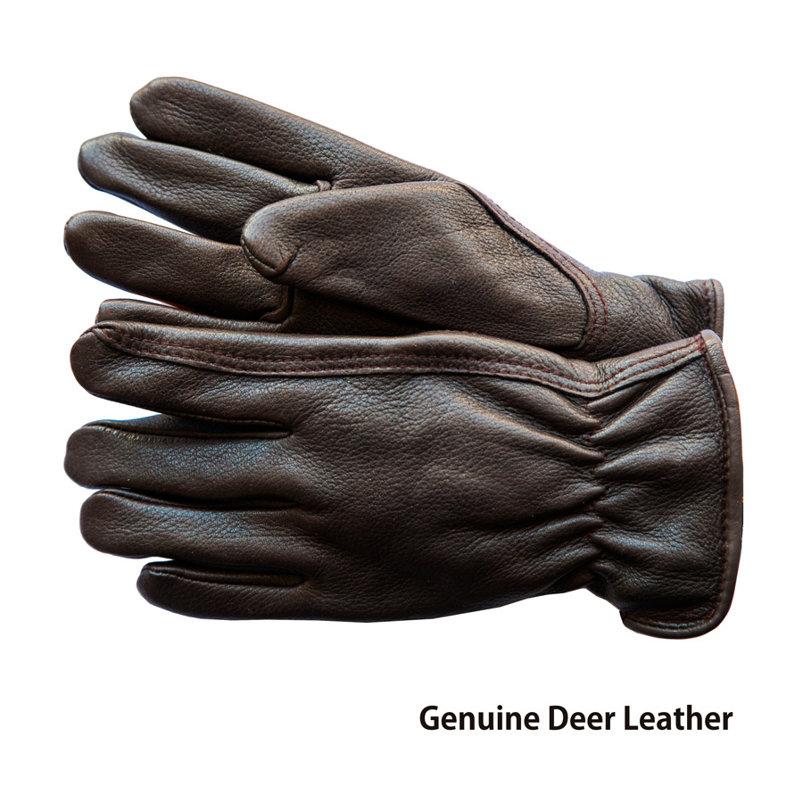 GEIER GLOVE ディアスキン レザーグローブ 鹿革手袋 ボア付 US製-