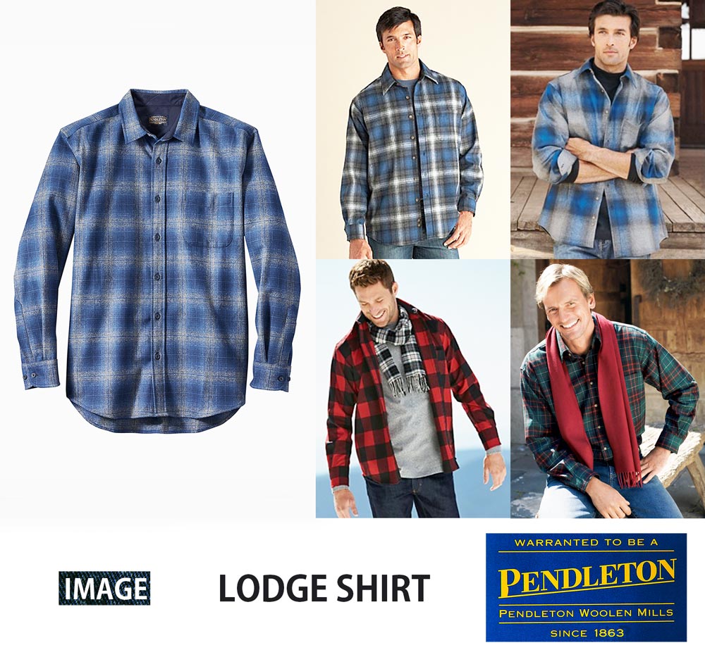 Pendleton LODGE オンブレチェック ウールシャツ ビッグサイズサイズL